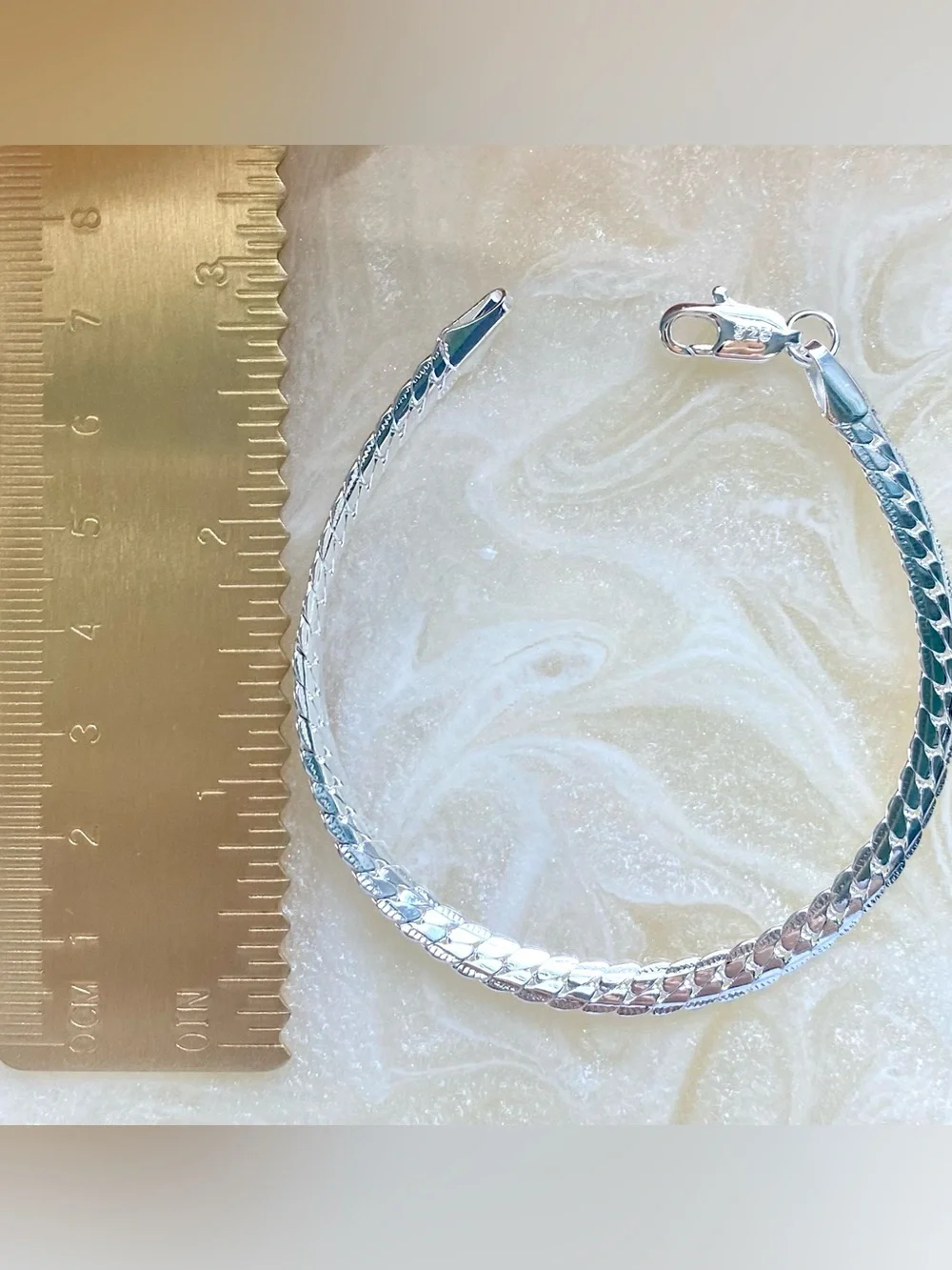 Silver Braided Chain Bracelet